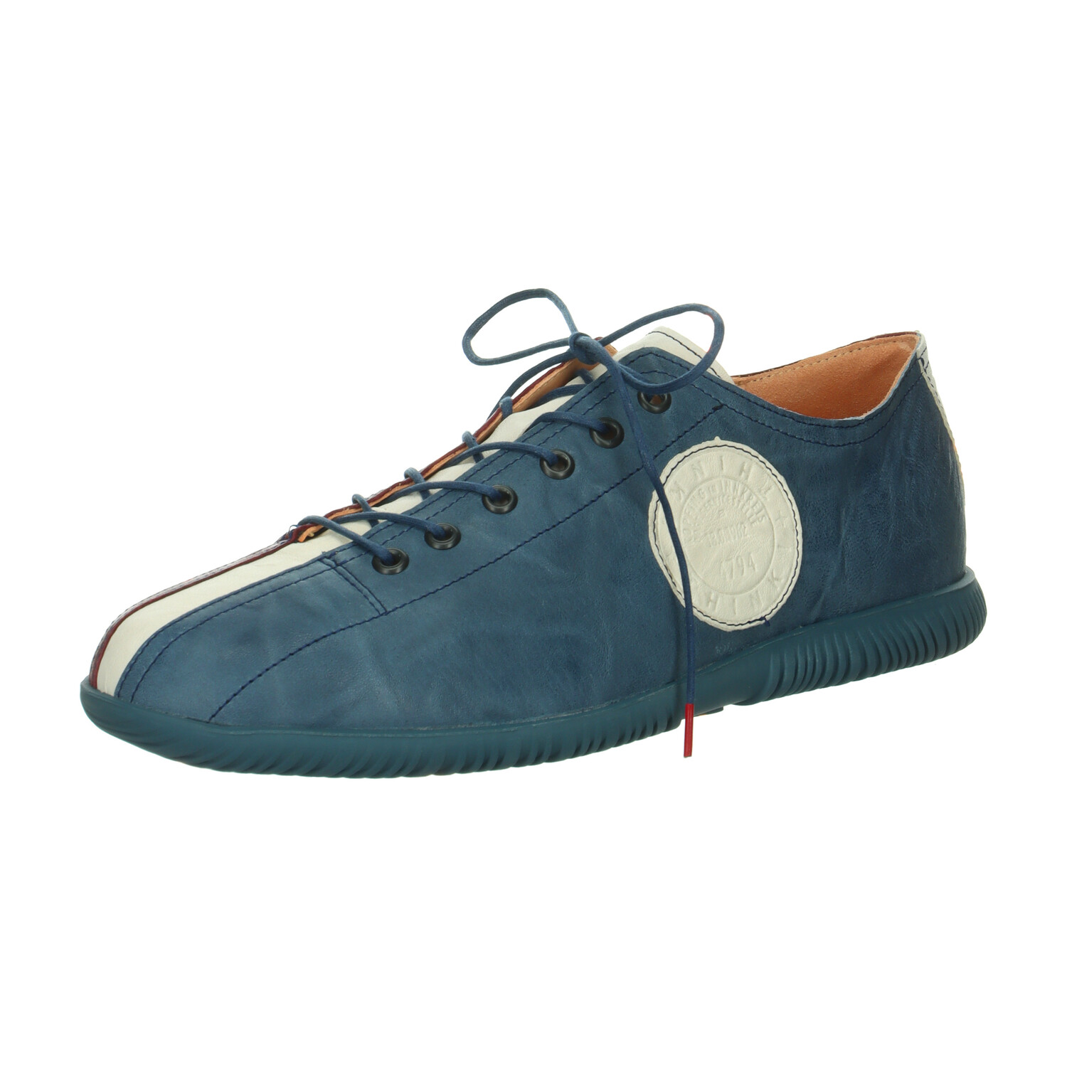 

Низкие кроссовки Think! Halbschuh HAUKI HERREN, цвет Denim/Kombi, Серый