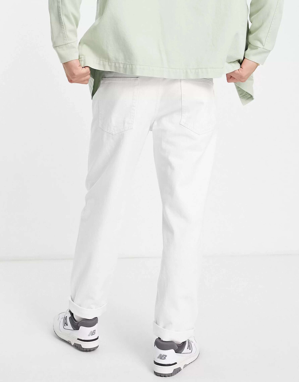 

Белые свободные джинсы Topman