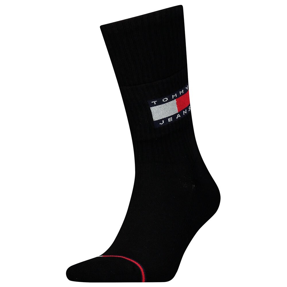 

Носки Tommy Hilfiger Uni Tj Fold Down Crew, черный