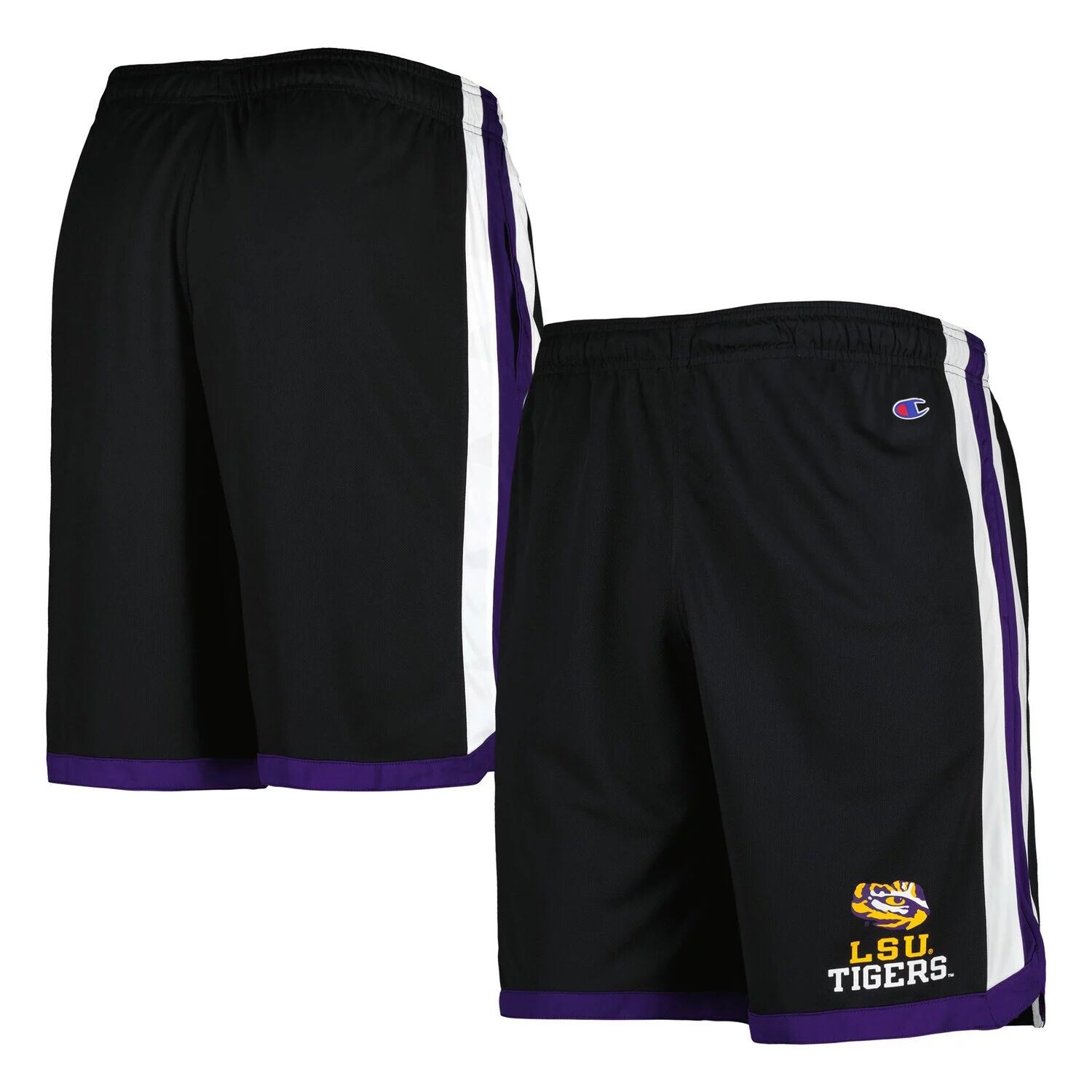 

Мужские черные баскетбольные шорты LSU Tigers Champion