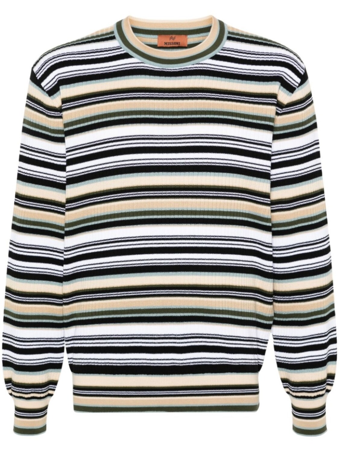 

Missoni джемпер в полоску, нейтральный цвет