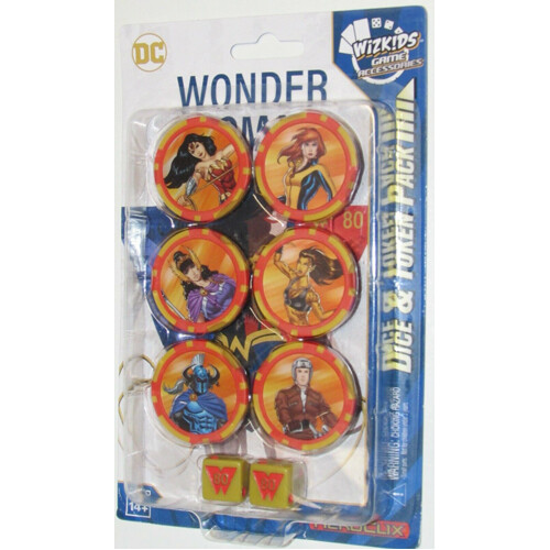 

Игровые кубики Wonder Woman 80Th Anniversary Dice And Token Pack: Dc Comics Heroclix