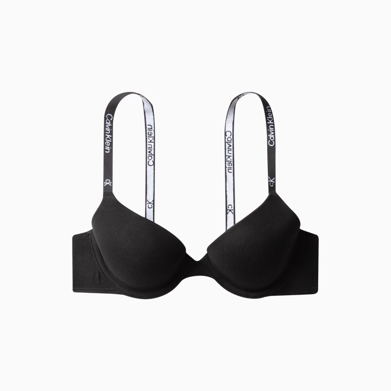 

Бюстгальтер женский Calvin Klein с жаккардовыми бретелями и тонкими подкладками, зеленый / серый