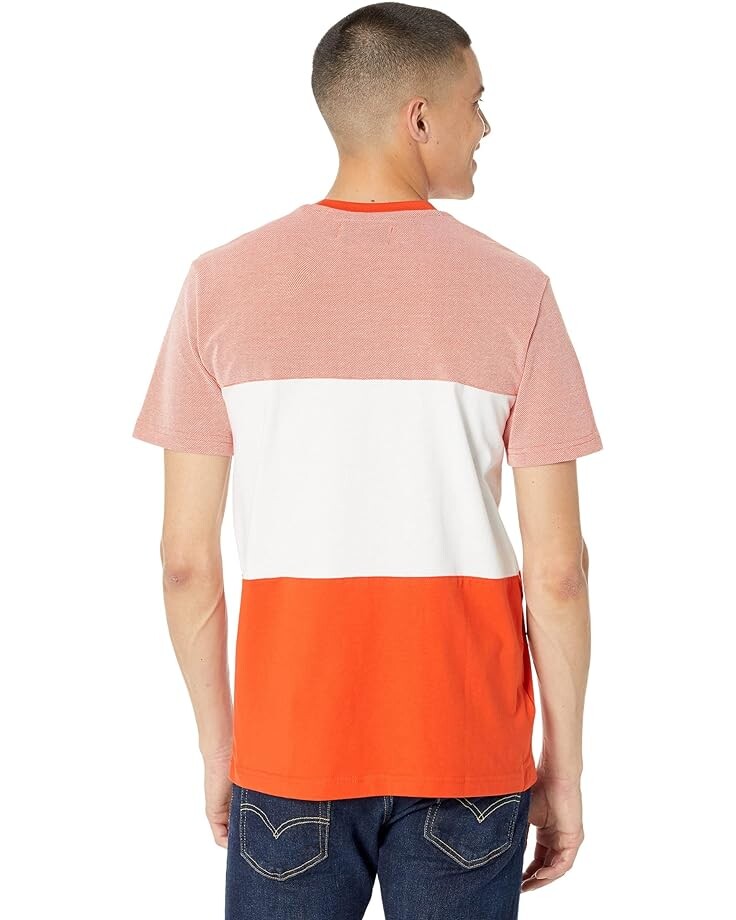 

Футболка Original Penguin Short Sleeve Color-Block Tee, цвет Spicy Orange