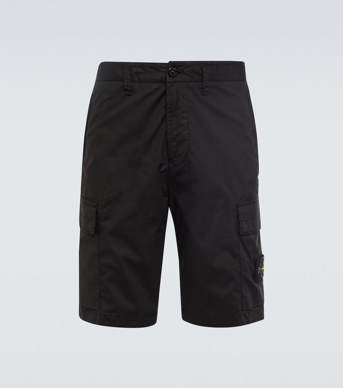 

Шорты-бермуды из смесового хлопка Stone Island, черный
