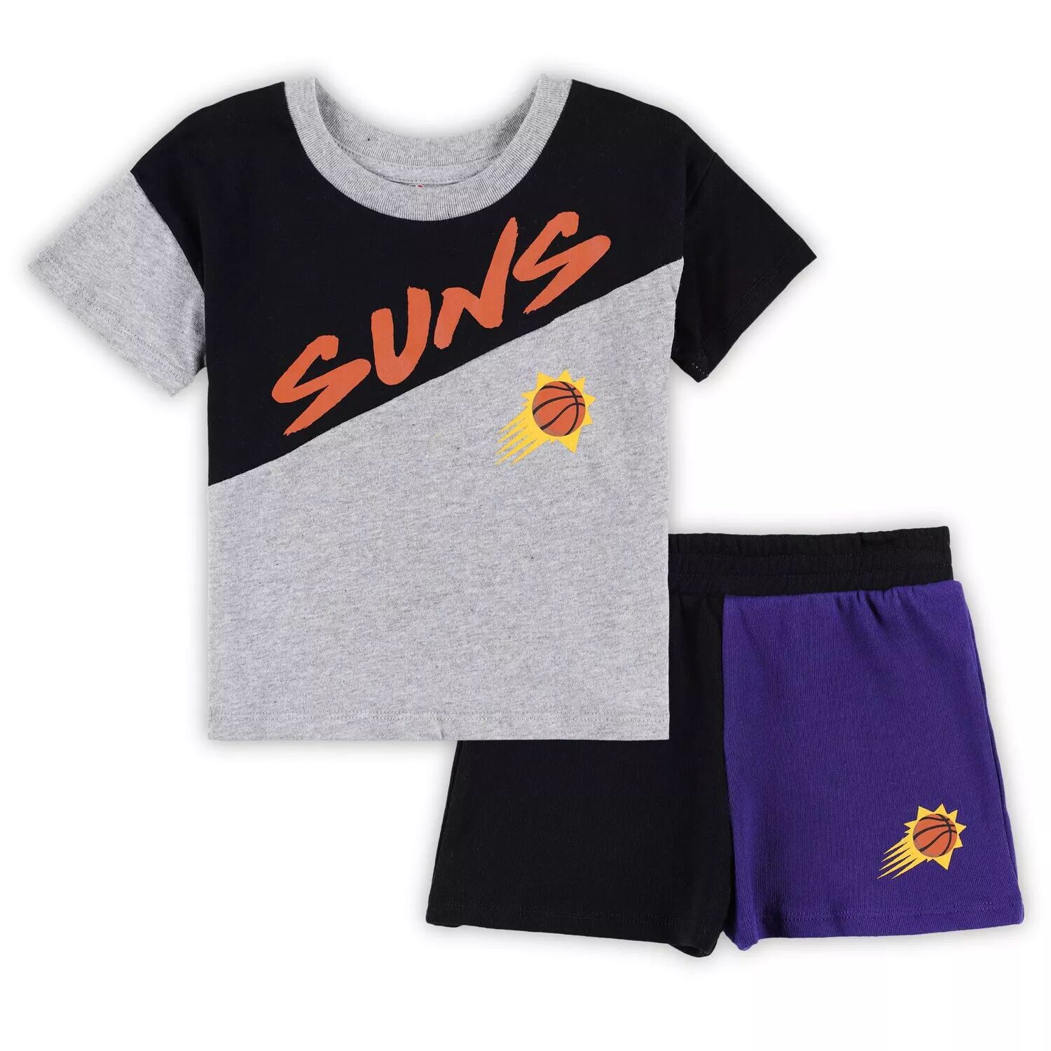 

Черный/серый комплект из футболки и шорт Phoenix Suns Super Star для малышей Outerstuff