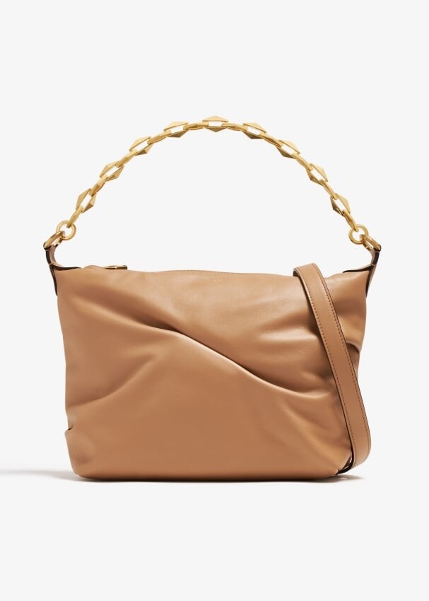 

Сумка Jimmy Choo Diamond Soft Hobo, коричневый
