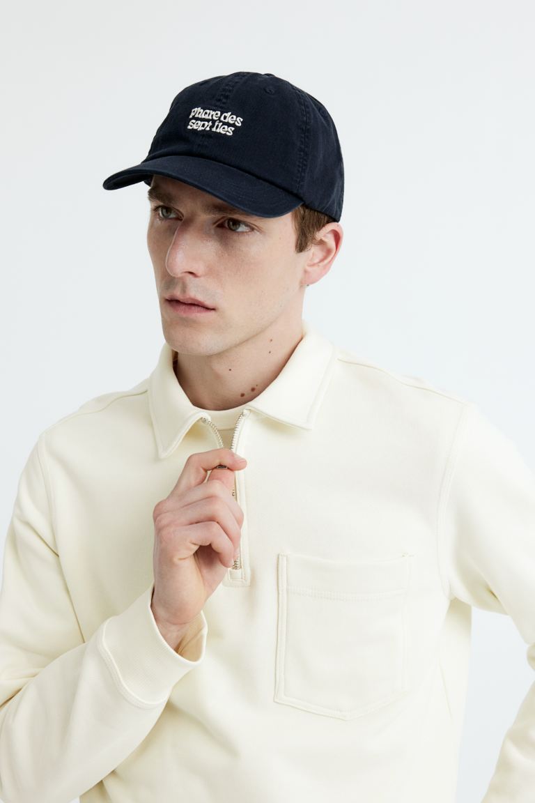 Хлопковая рубашка-поло стандартного кроя H&M, бежевый
