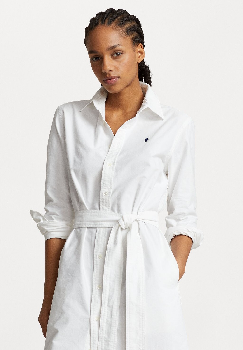 

Классическая рубашка Polo Ralph Lauren CORY LONG SLEEVE DAY DRESS, белый
