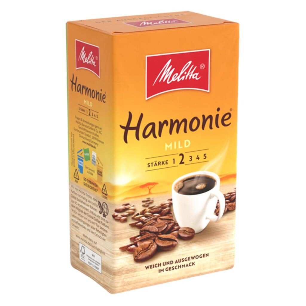 

Melitta Harmonie Mild натуральная мягкая нежная обжарка легкий аромат 500г