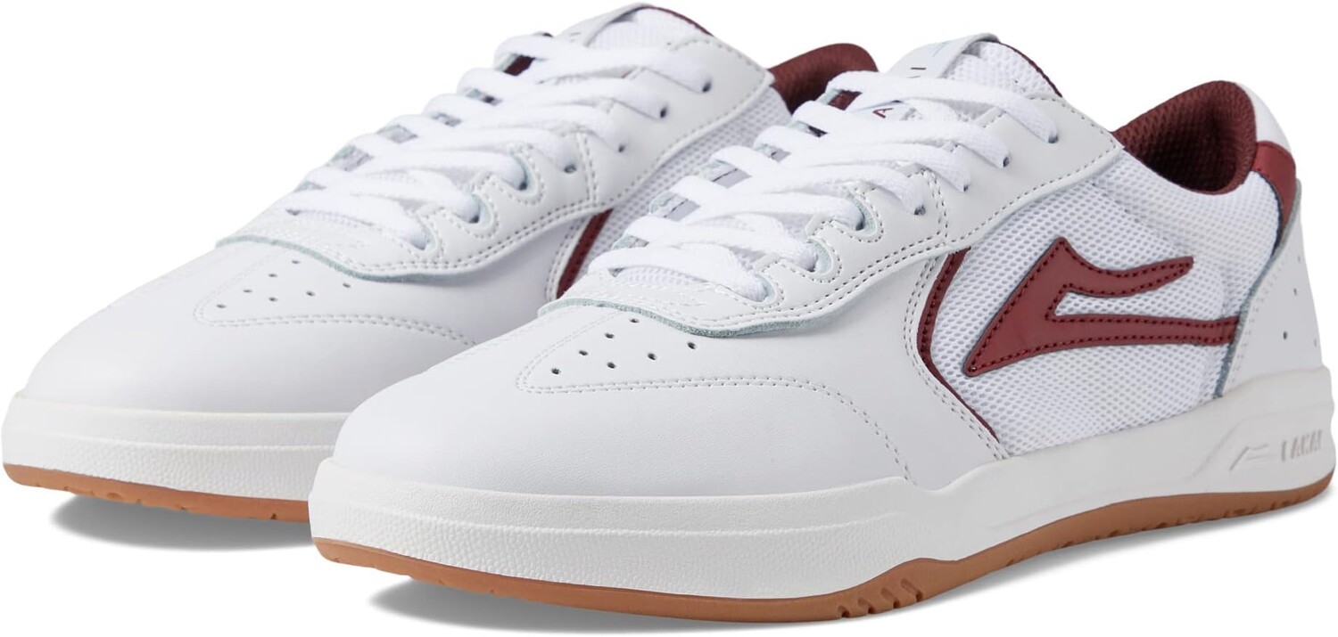 

Кроссовки Atlantic Lakai, цвет White/Burgundy Leather