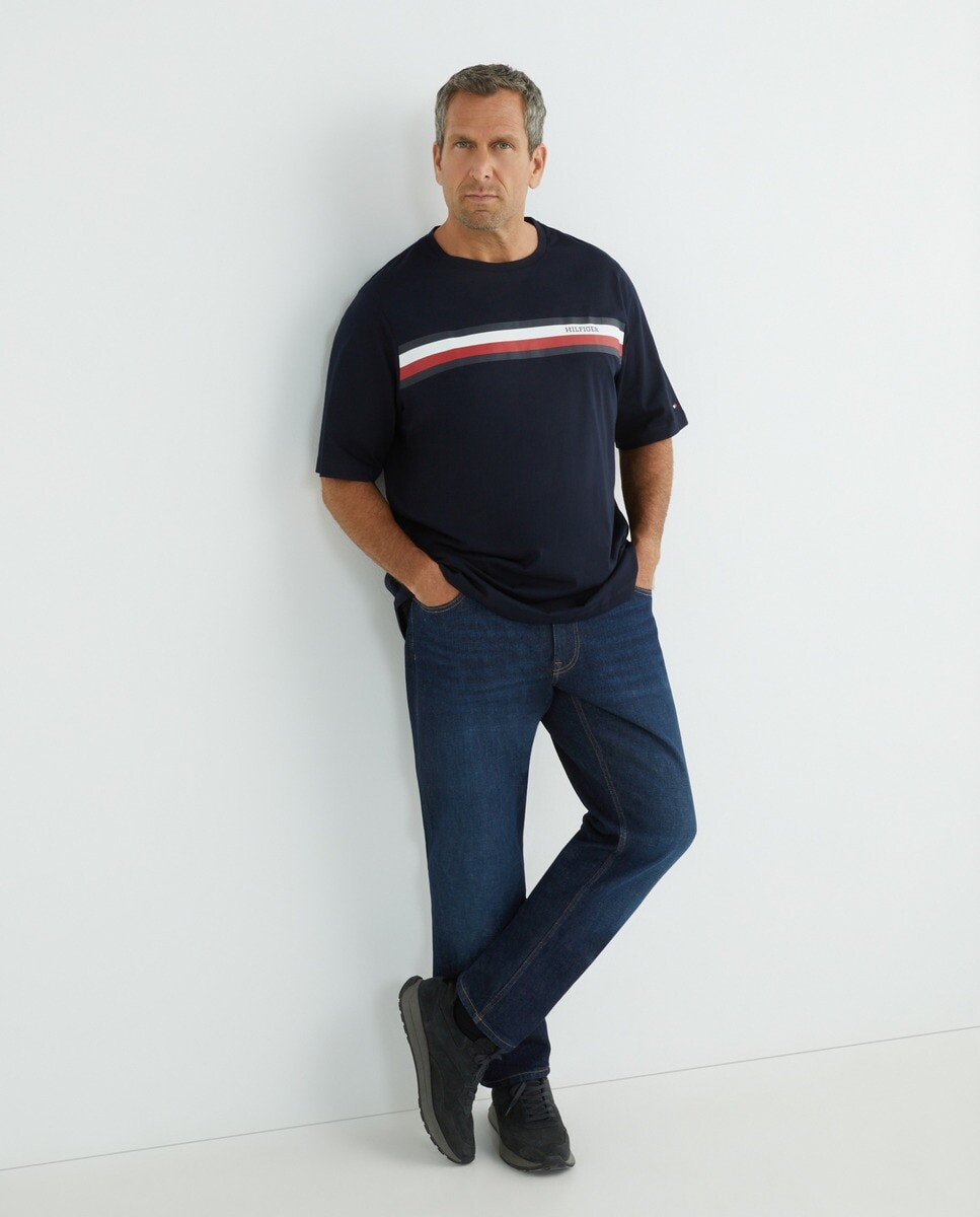 

Мужская футболка с логотипом Tommy Hilfiger больших размеров Tommy Hilfiger, темно-синий