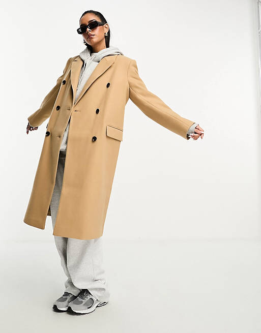 

Светло-коричневое пальто средней длины ASOS DESIGN для папы, Коричневый