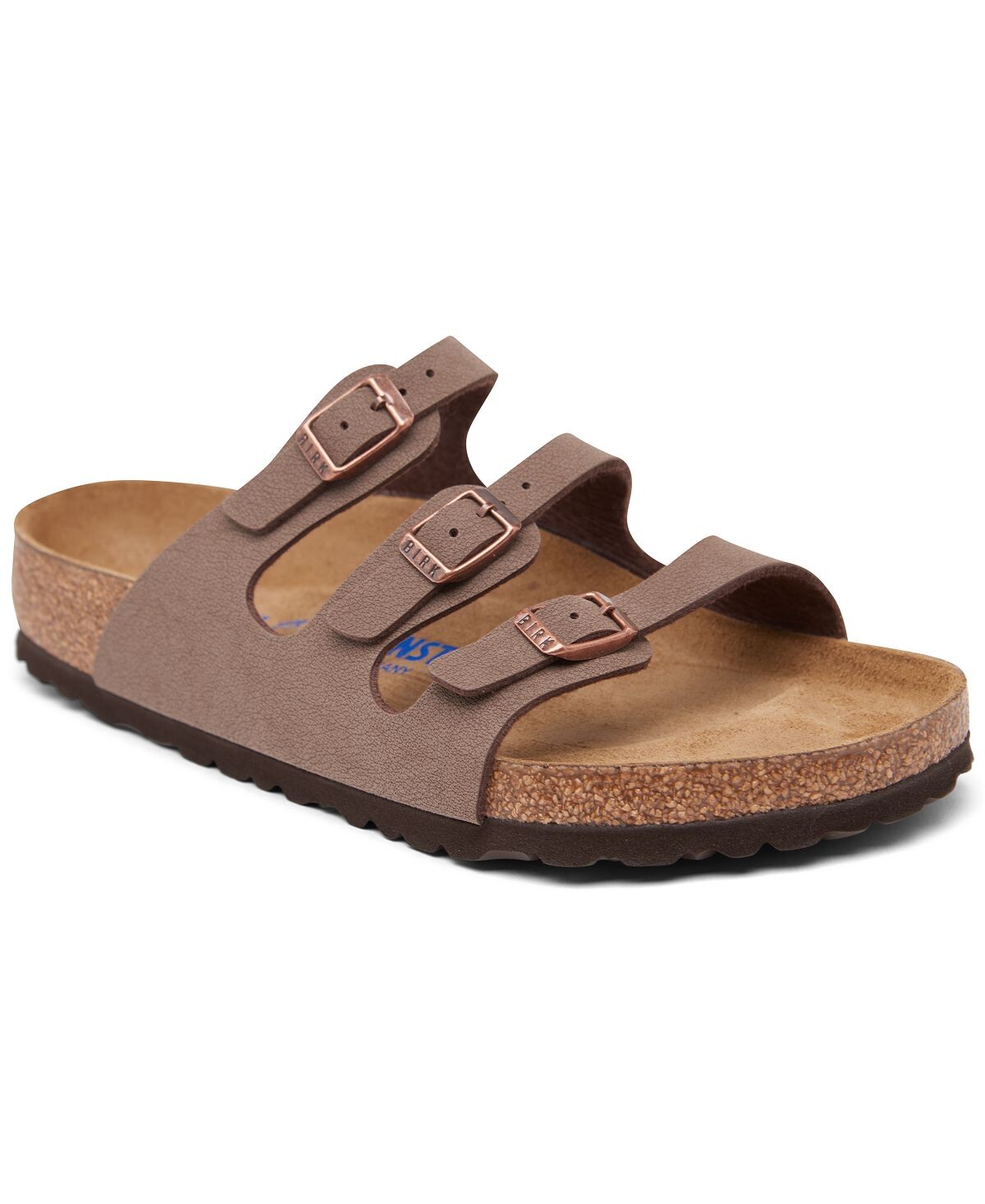 

Женские сандалии Florida Birkibuc с мягкой стелькой из нубука Finish Line Birkenstock, коричневый