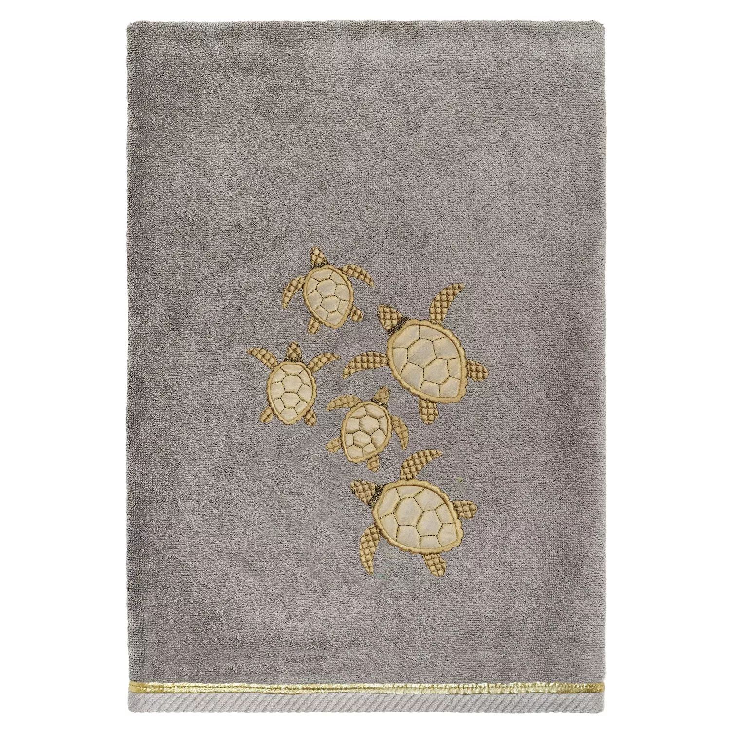 

Linum Home Textiles Турецкий хлопок Tortuga Набор из 2 украшенных банных полотенец