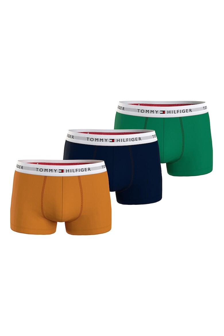 

Боксеры с логотипом на поясе - 3 пары Tommy Hilfiger, зеленый