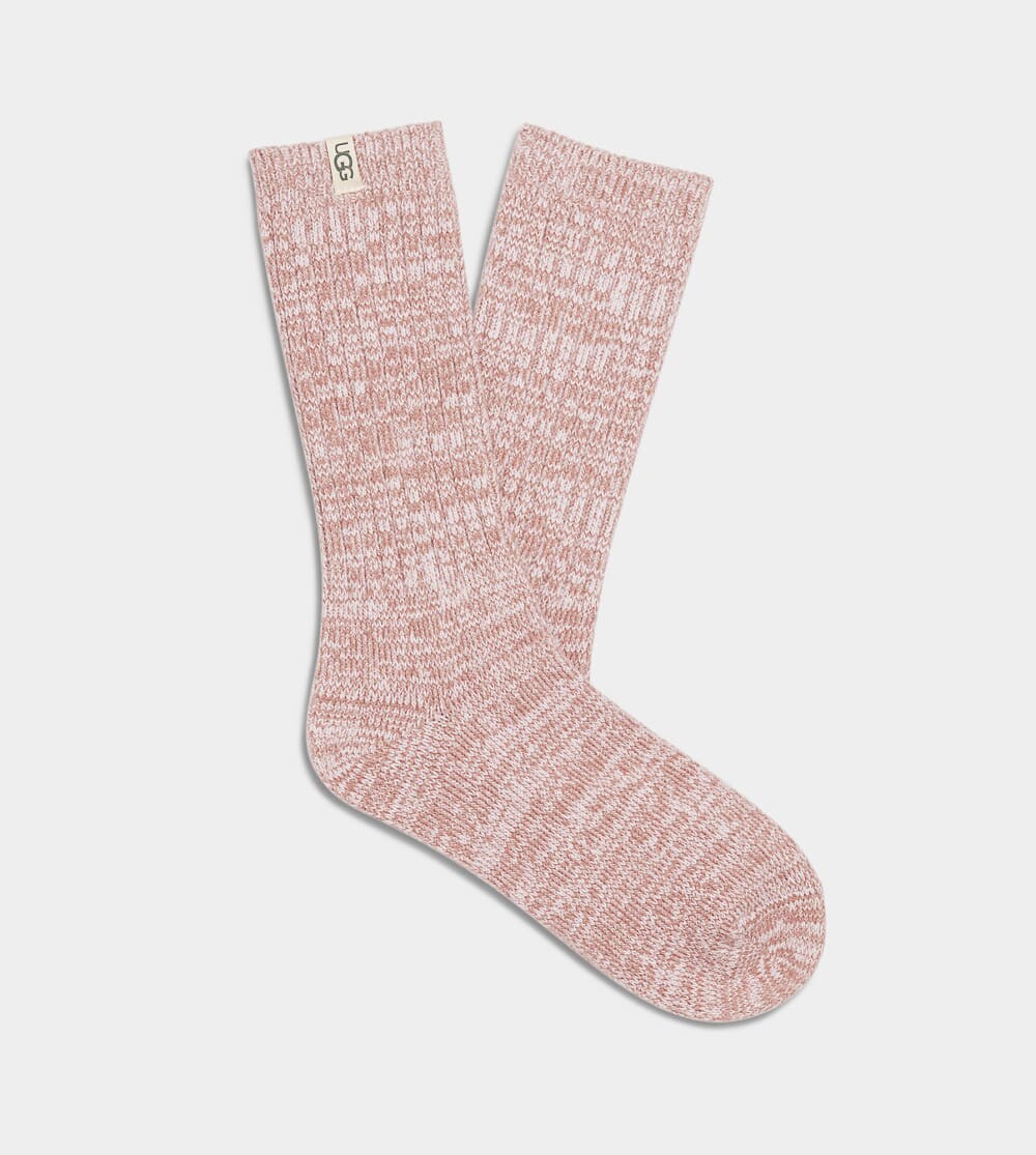 

Носки Rib Knit Slouchy Crew Sock UGG, бежевый