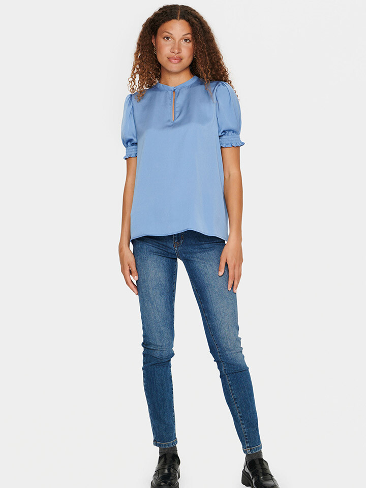

Футболка SAINT TROPEZ Bluse Saint Tropez, светло-синий