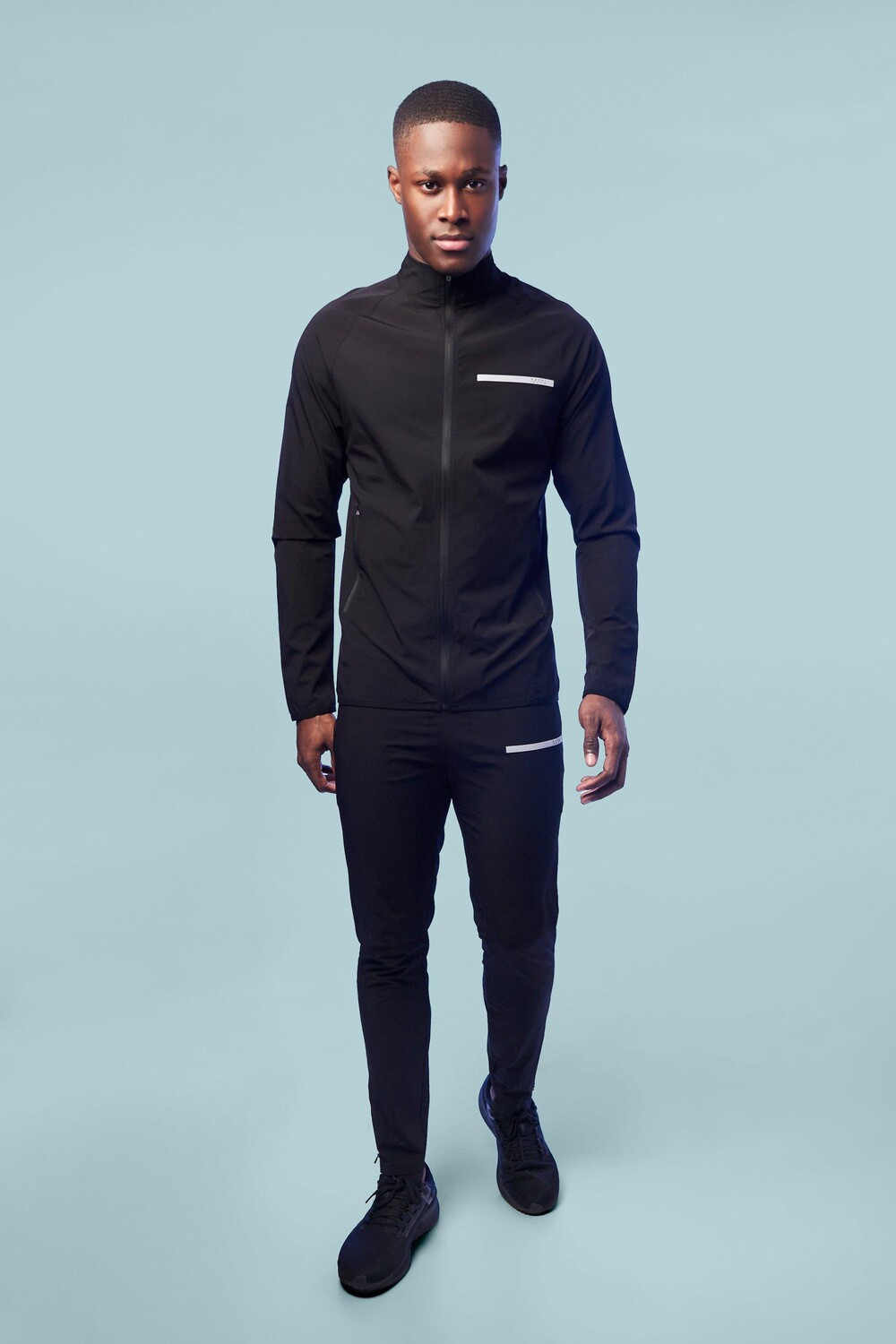 

Спортивный костюм man active performance с воронковым вырезом Boohoo, черный