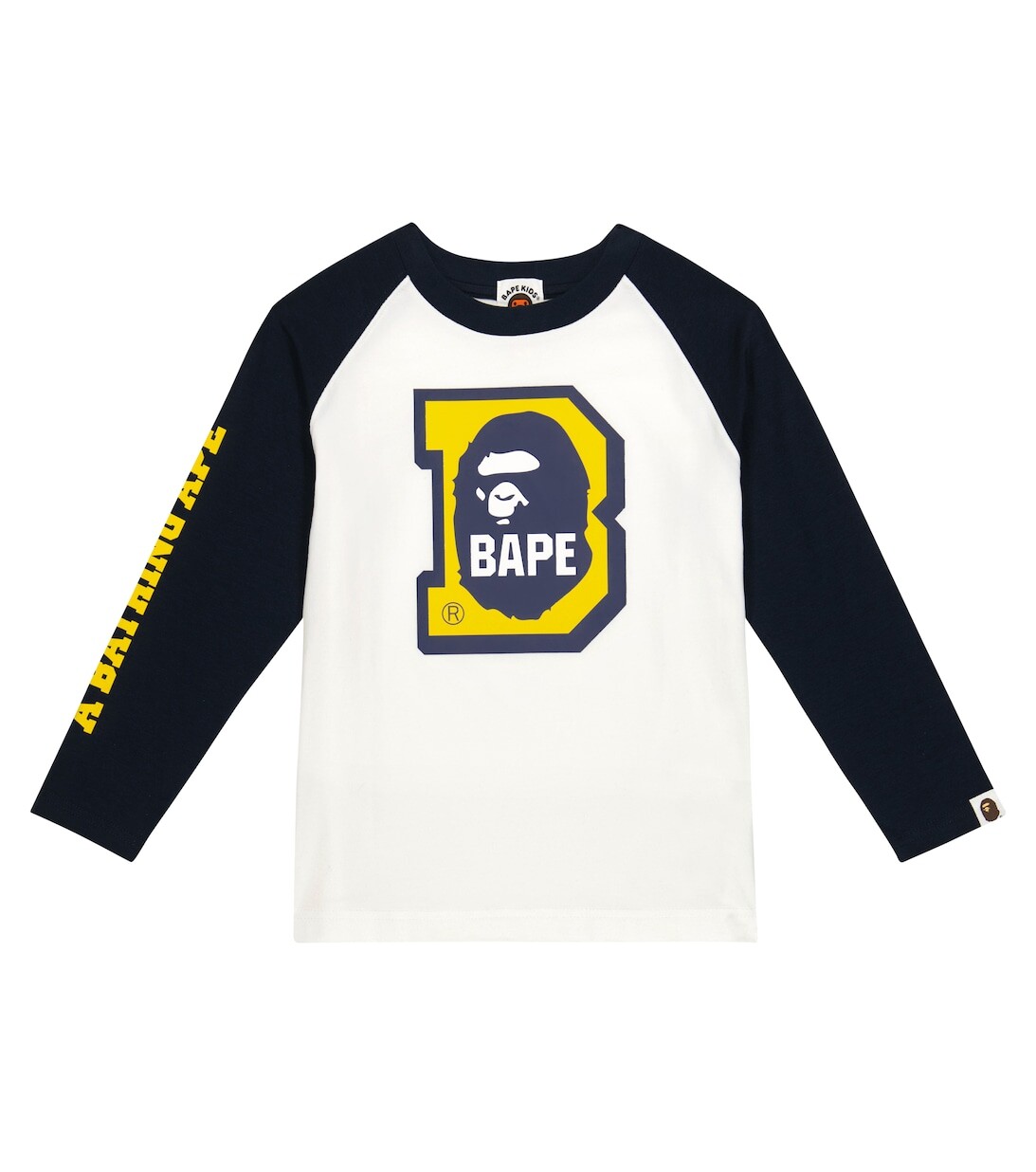 

Топ Ape Head из смесового хлопкового джерси BAPE, разноцветный