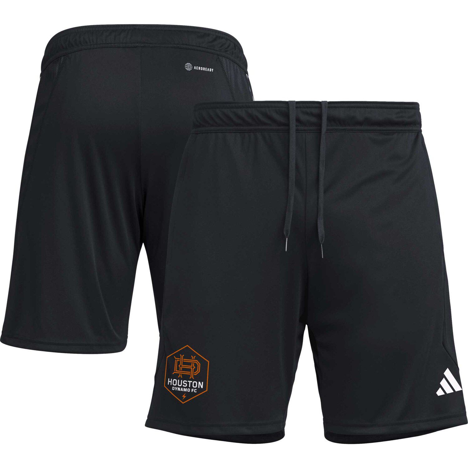 Мужские черные тренировочные шорты Houston Dynamo FC 2023 AEROREADY adidas
