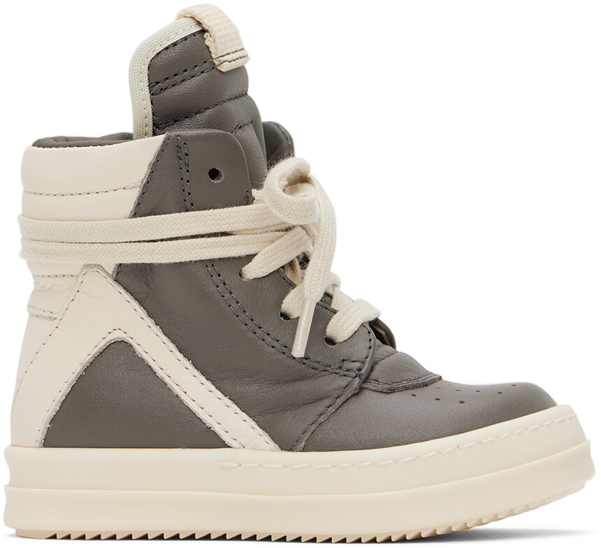 

Детские серо-белые кроссовки Geobasket Rick Owens, Серый