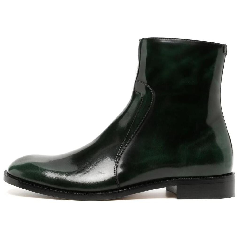 

Ботинки Maison Margiela Waxed Leather, черный
