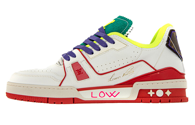 

Кроссовки Louis Vuitton Trainer Upcycling Зеленые