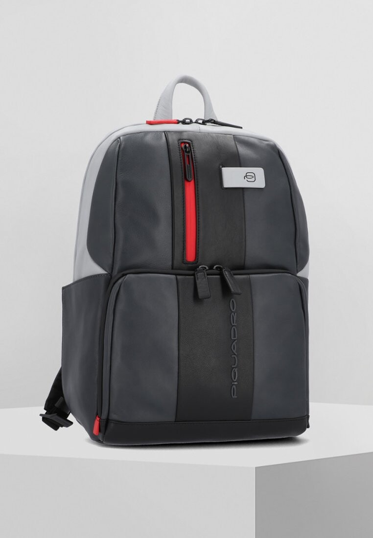 

Рюкзак URBAN BUSINESSRUCKSACK LEDER 39 CM LAPTOPFACH Piquadro, цвет grey black