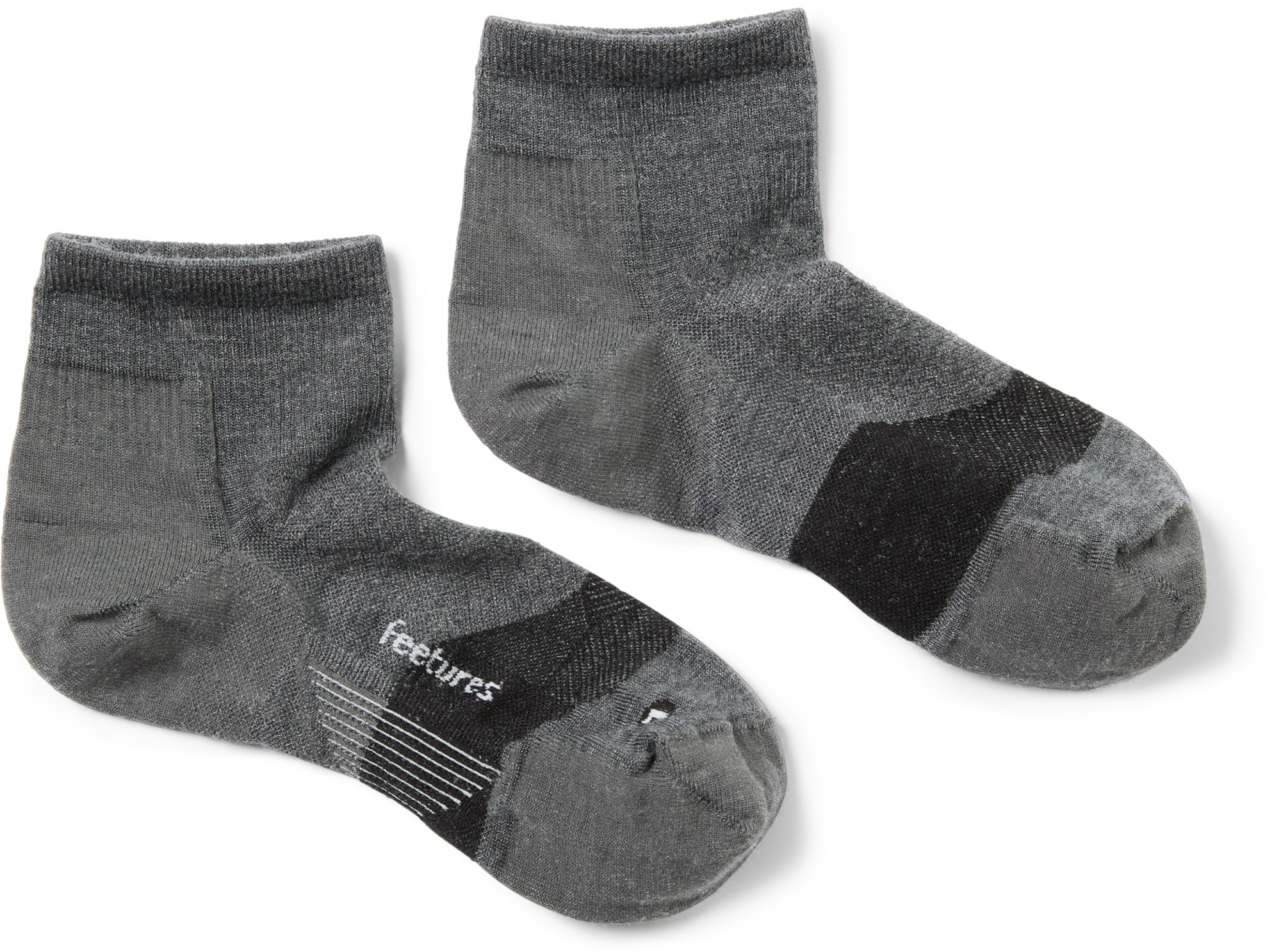 носки для бега rohner r ultra light quarter цвет marengo Носки Merino 10 Ultra Light Quarter Feetures, серый