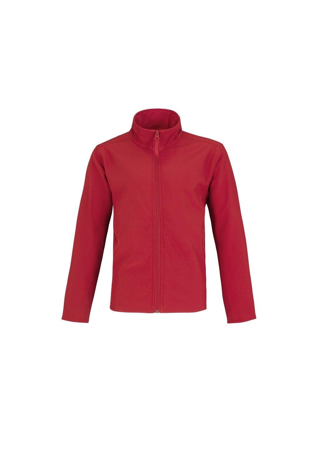 

Двухслойная водоотталкивающая куртка Softshell B&C, красный