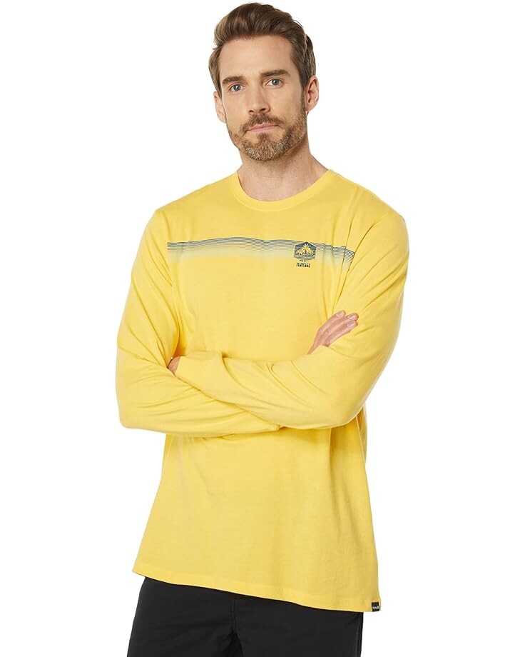 

Футболка с длинным рукавом Hurley Tres Palmas Long Sleeve Tee, цвет Butter Sauce