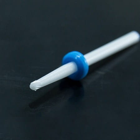 Керамический нож для кутикулы с маленьким шариком M 3/32 D0303T M - средний синий, AllePaznokcie