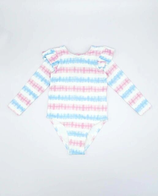 

Купальник тай-дай для девочки с длинными рукавами Fina Ejerique, мультиколор