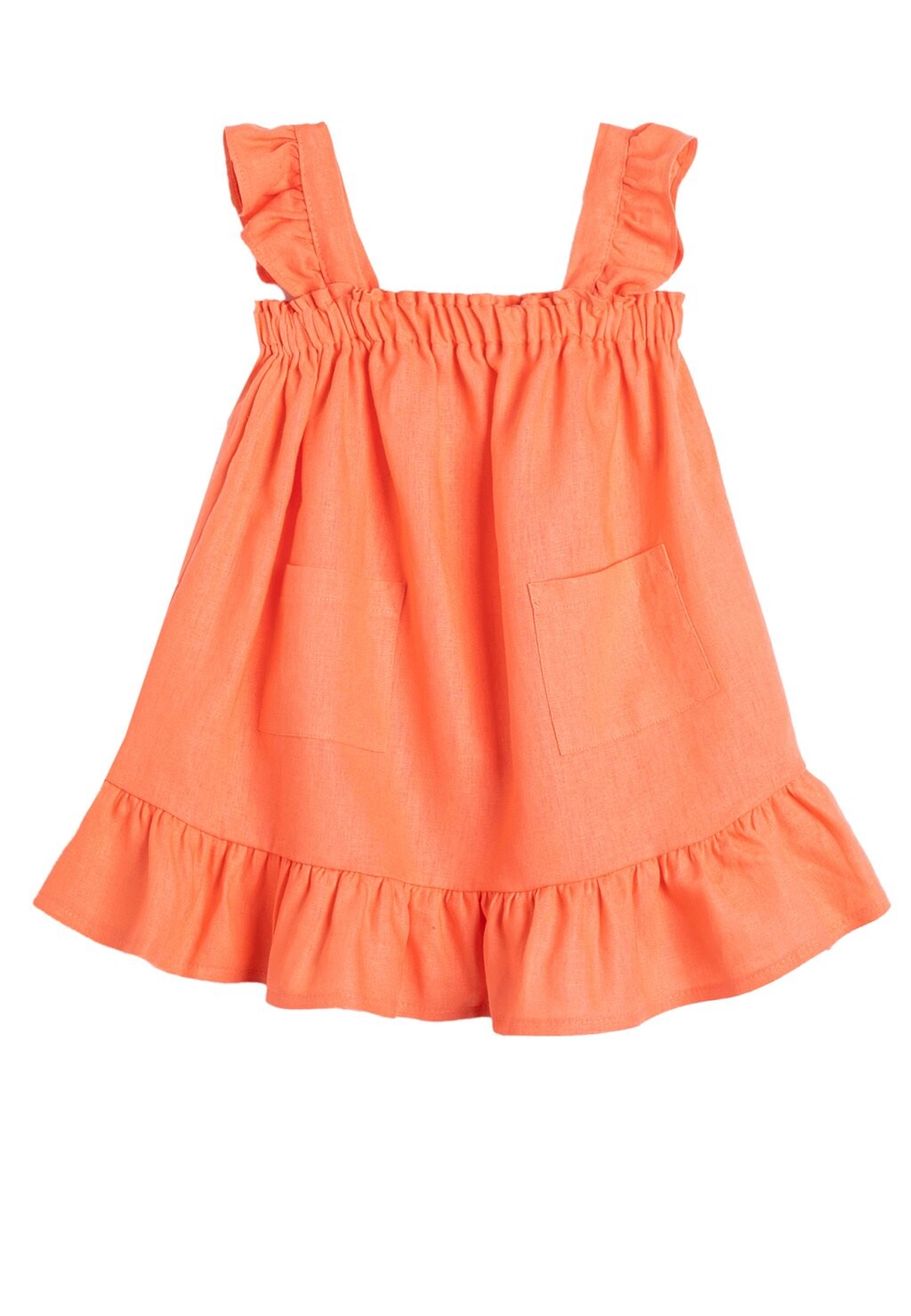 

Повседневное платье STRAPPY RUFFLE AND POCKET DETAIL Koton, цвет pink