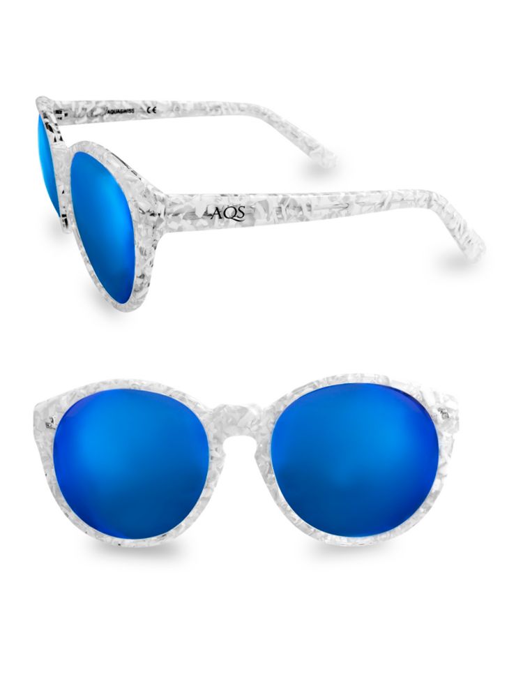 Круглые солнцезащитные очки DAISY 53MM Aqs, синий
