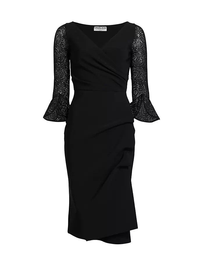 

Платье миди Triana с кружевными рукавами Chiara Boni La Petite Robe, цвет nero