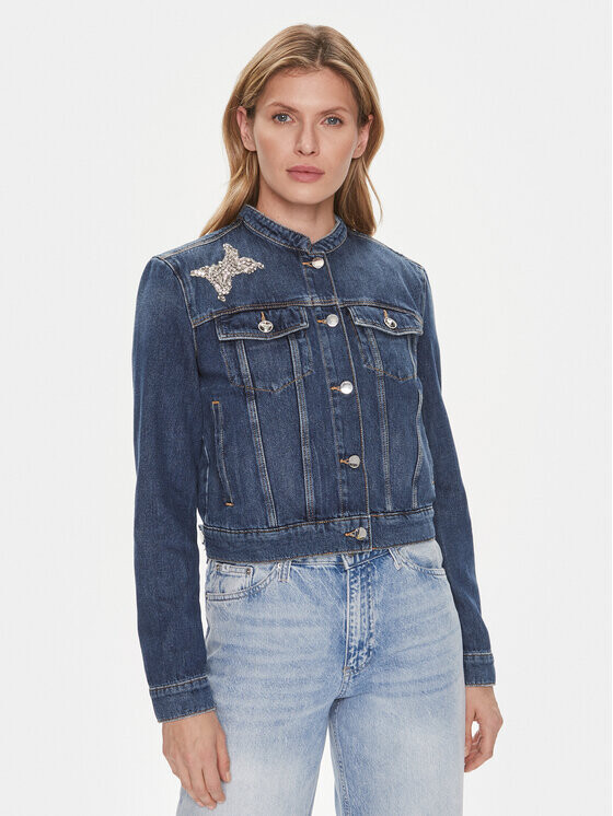 

Джинсовая куртка стандартного кроя Guess, синий
