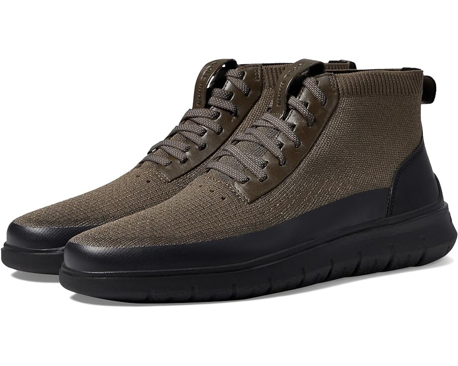 

Кроссовки Cole Haan Generation Zerogrand Stitchlite High-Top WR, цвет Deep Olive/Black, Серый