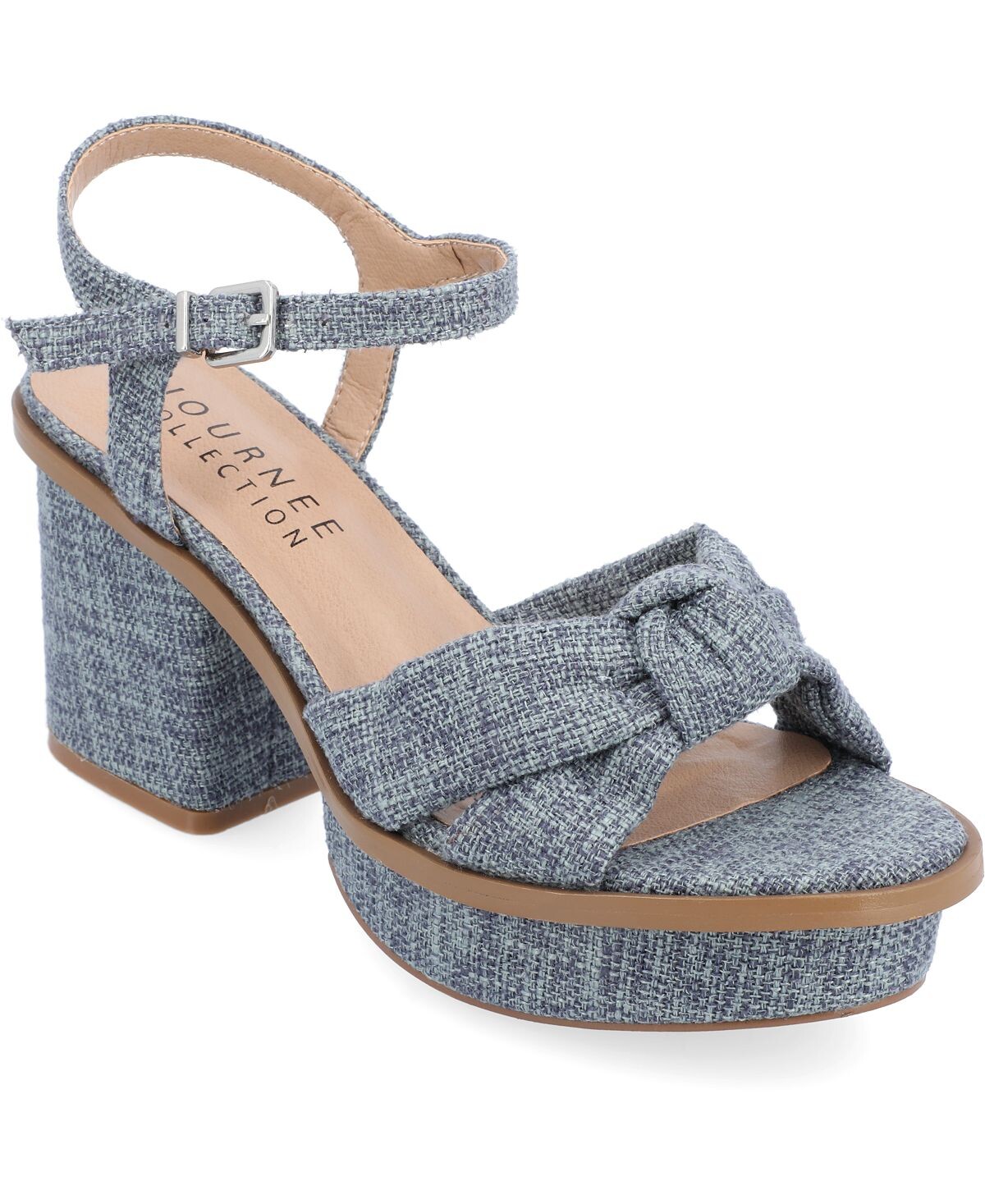 

Женские сандалии на платформе Garner Journee Collection, синий