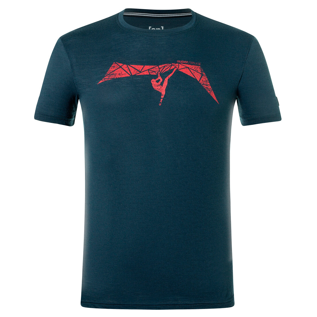 

Рубашка из мериноса Super Natural Traverse Tee, цвет Blueberry/Smile
