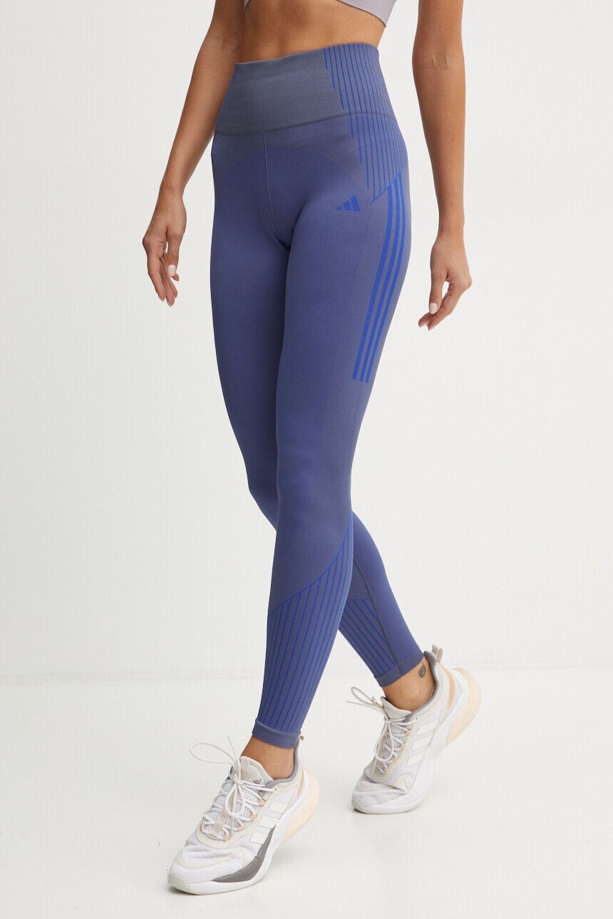 

Бесшовные тренировочные леггинсы adidas Performance, синий