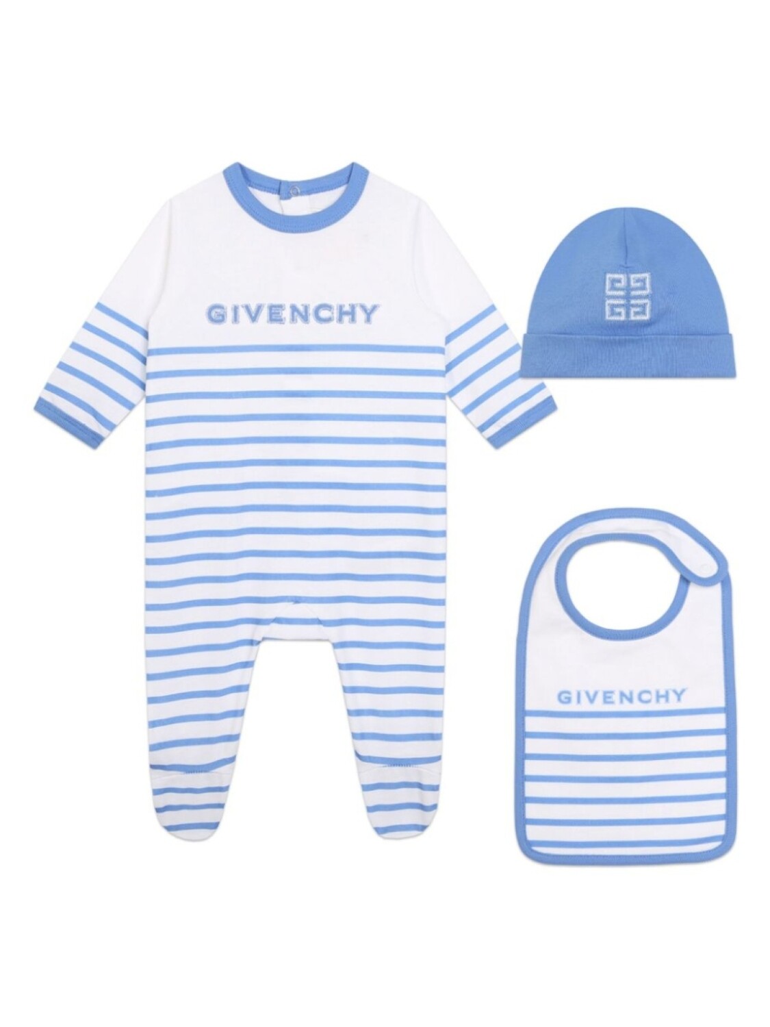 

Givenchy Kids пижама с вышитым логотипом, синий