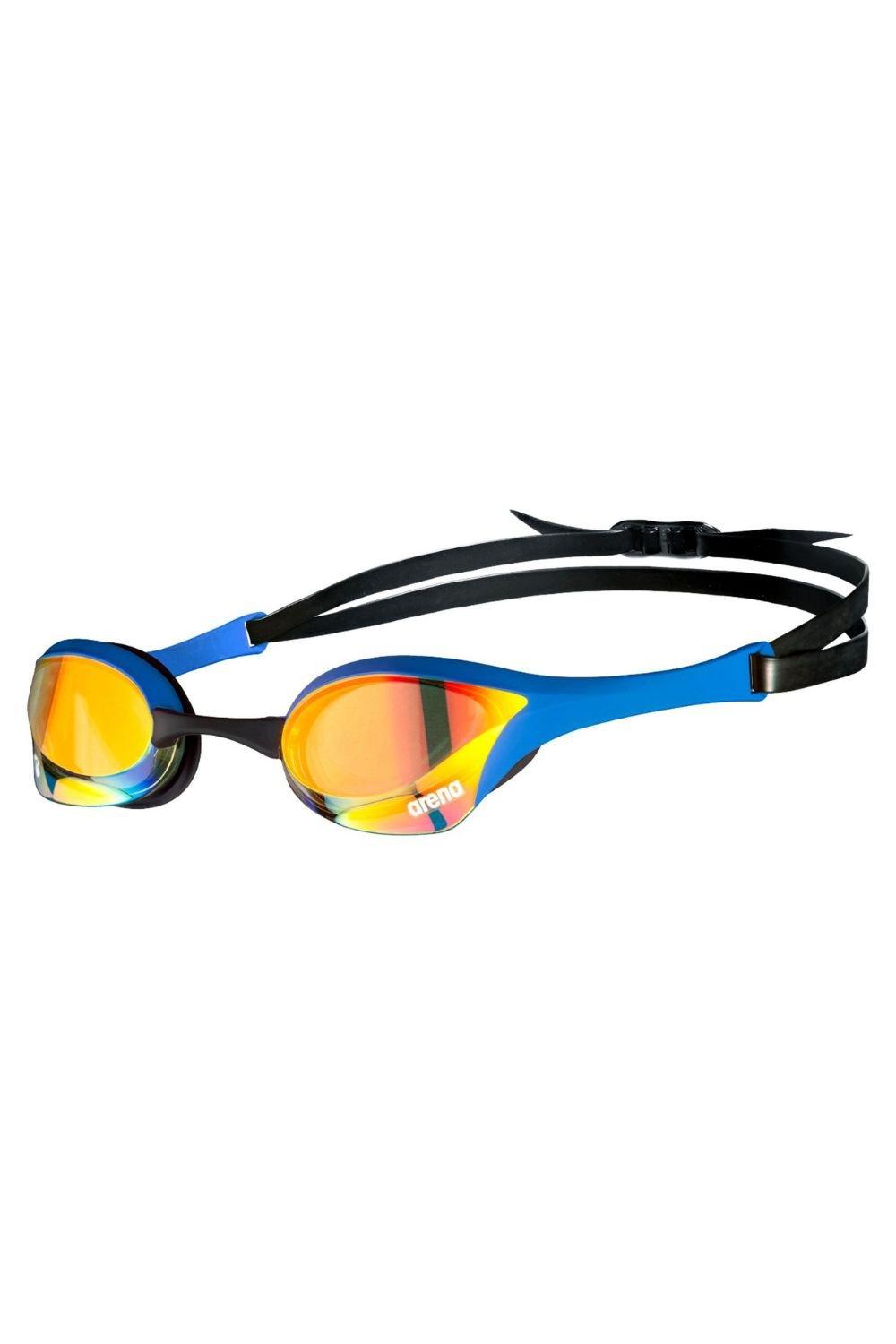 Очки для плавания Cobra Ultra Swipe Mirror - Зеркальные линзы Arena, синий очки для плавания arena cobra ultra swipe eu 003929 dark smoke black blue
