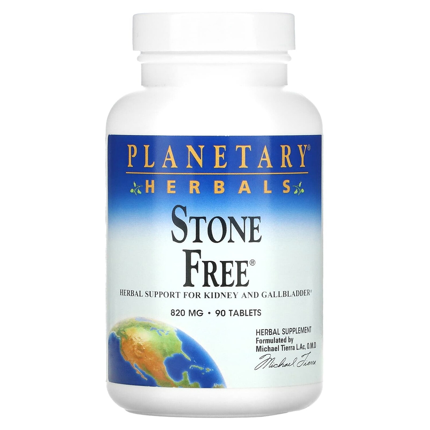 

Stone Free, для поддержки почек, 820 мг, 90 таблеток, Planetary Herbals