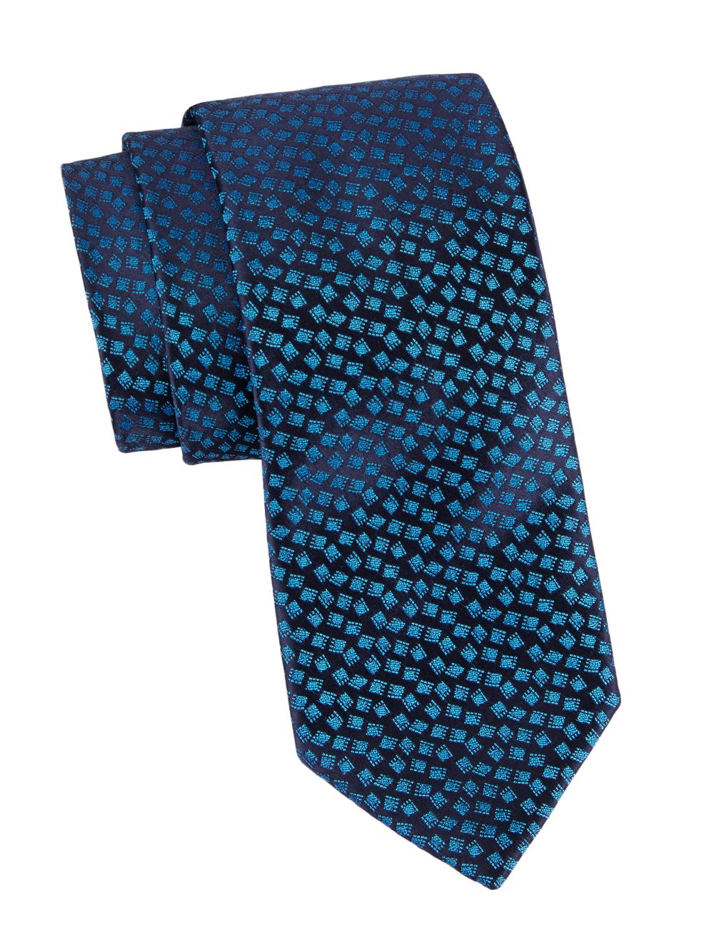 цена Шелковый жаккардовый галстук Charvet, синий