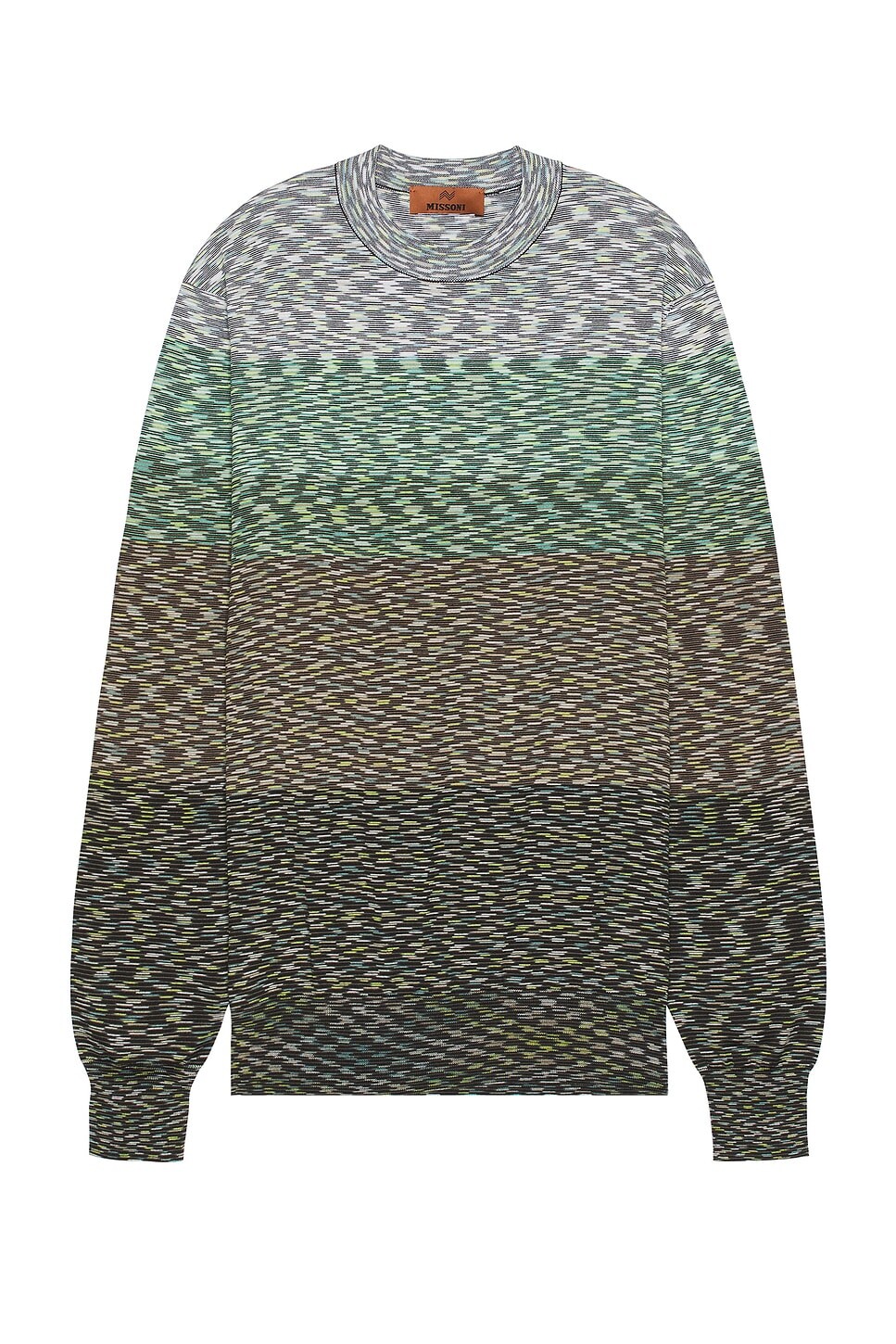 

Свитер с круглым вырезом Missoni, бежевый/зеленый