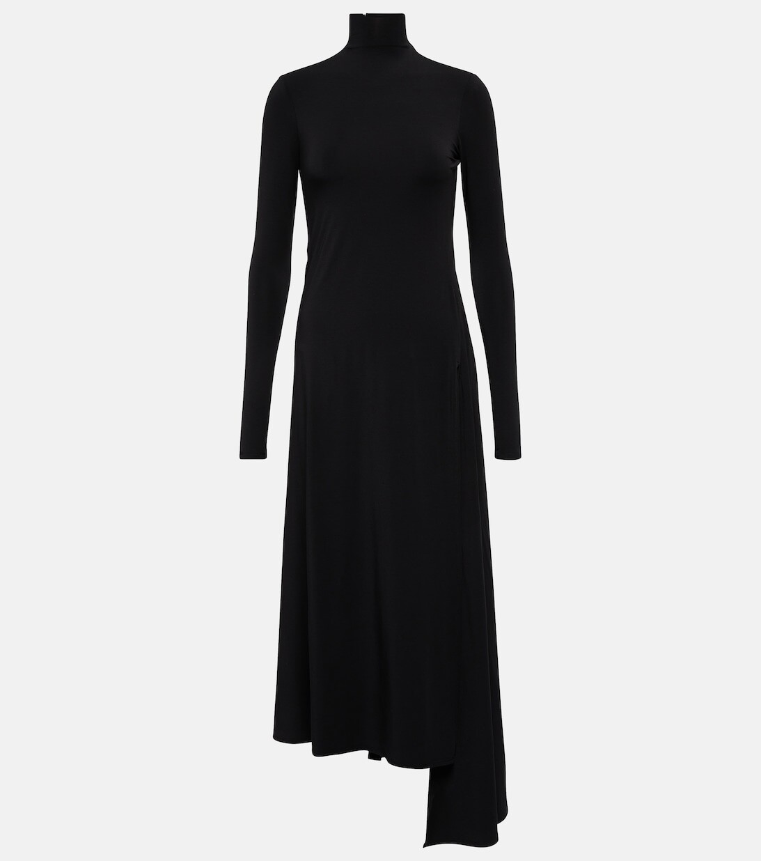 

Платье из джерси с драпировкой BALENCIAGA, черный