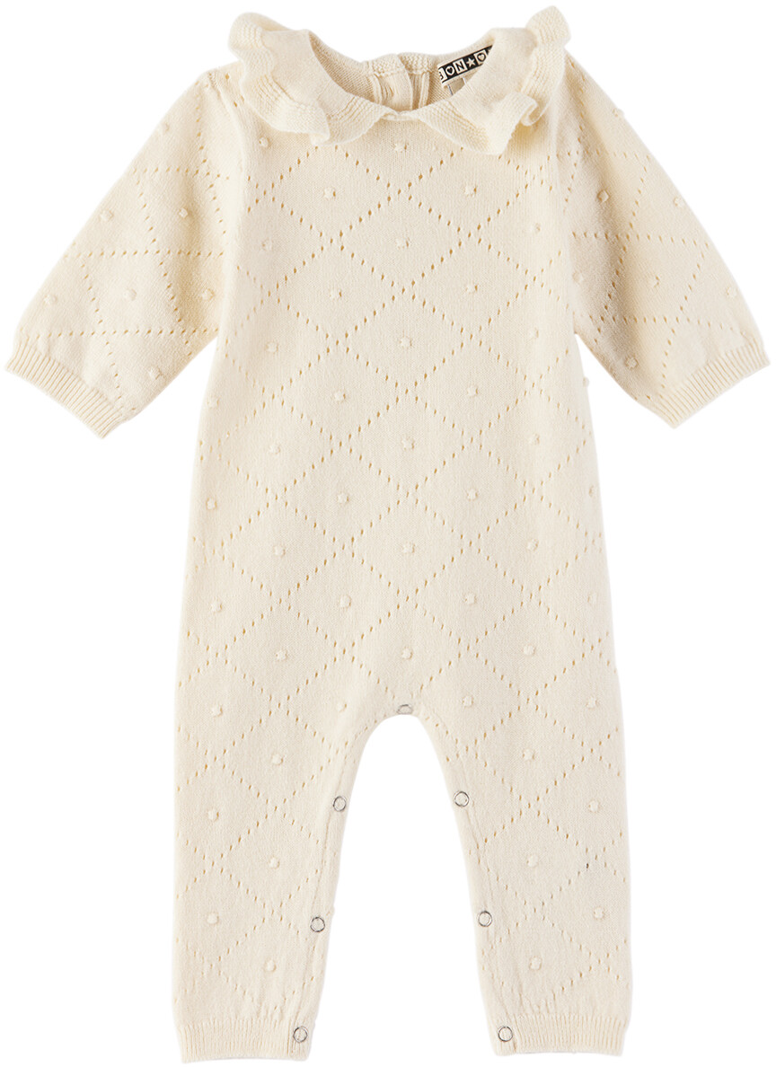 

Детский комбинезон Off-White с рюшами BONTON