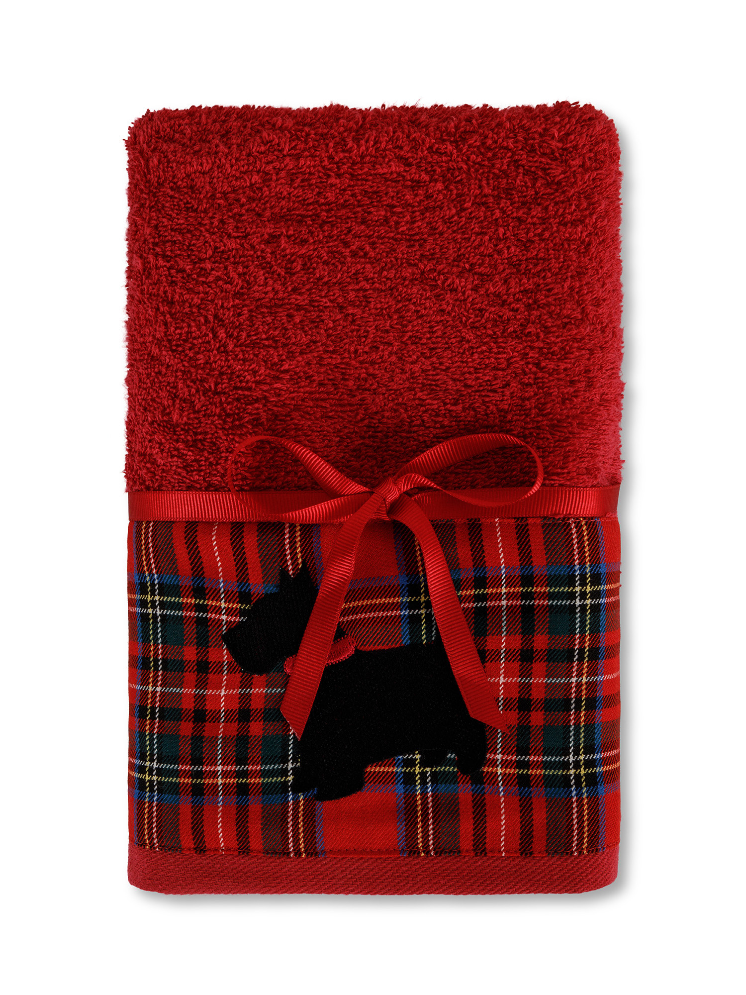 Набор из 2 полотенец с вышивкой шотландского терьера., красный комплект полотенец с вышивкой лучшие родители белые
